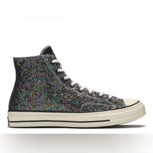 Converse X JW ANDERSON X CHUCK 70 HI 'GLITTER PACK - BLACK MULTICOLOR'